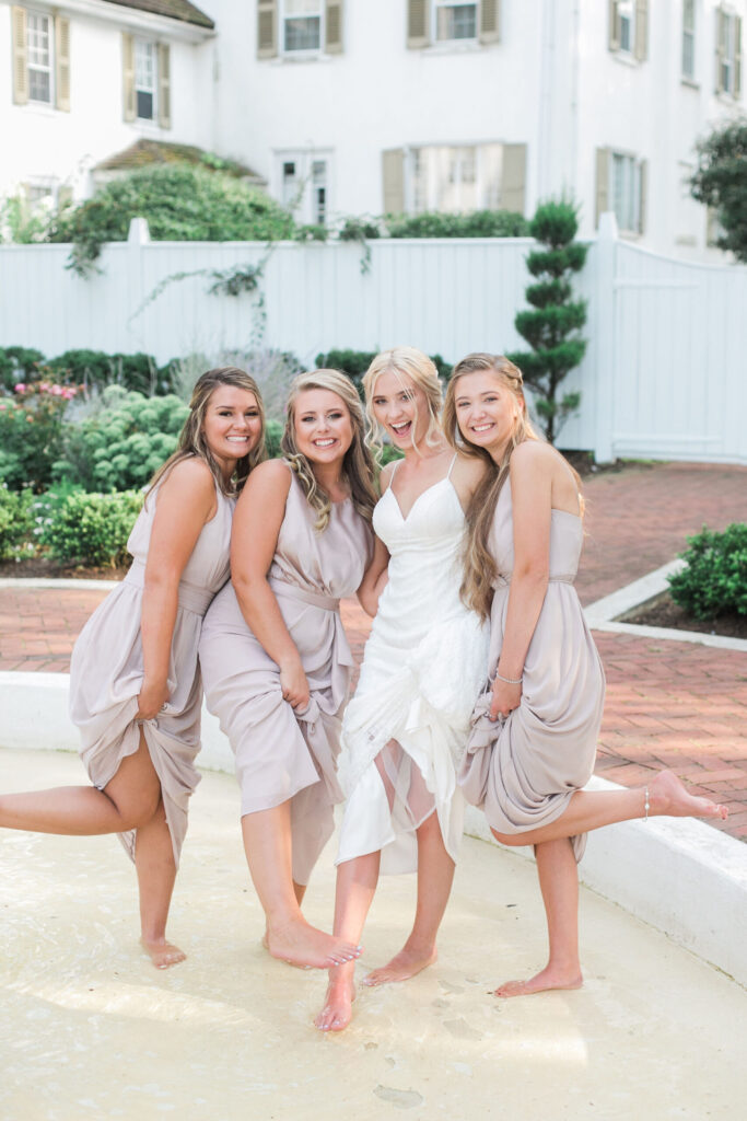 Beautiful-Bride-Bridesmaids-Fountain-at-White-Chimneys-Estate-The-Jepsens-scaled