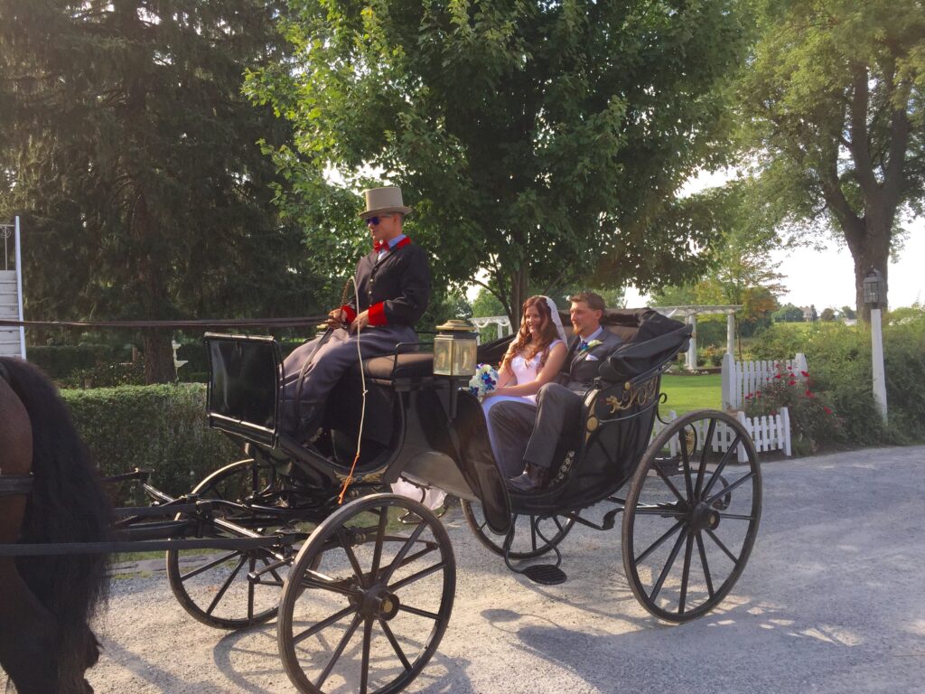 Bride-Groom-Victoria-Carriage-at-White-Chimneys-Estate (1)