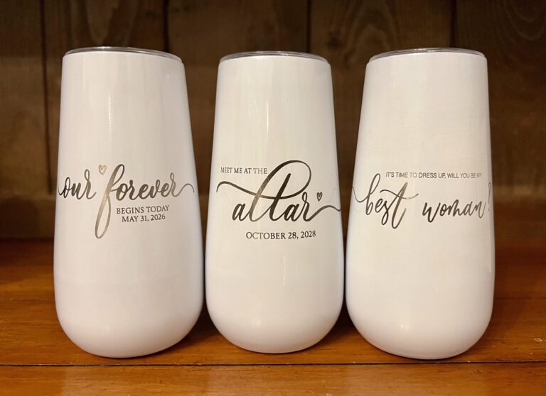 6oz White Mimosa Tumbler